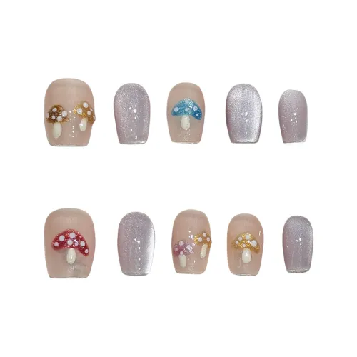 XIAMEIYU Ручной Милый Литой Маленький Гриб Кошачий глаз 15 мм Мультяшный Мечтательный Сияние Фальшивая Погоня Короткий LADDER