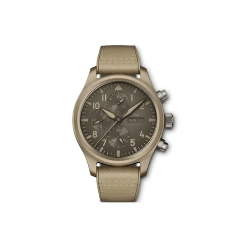 IWC Автоматический Механический Часы Мужской Pilot Collection Кофейного Цвета