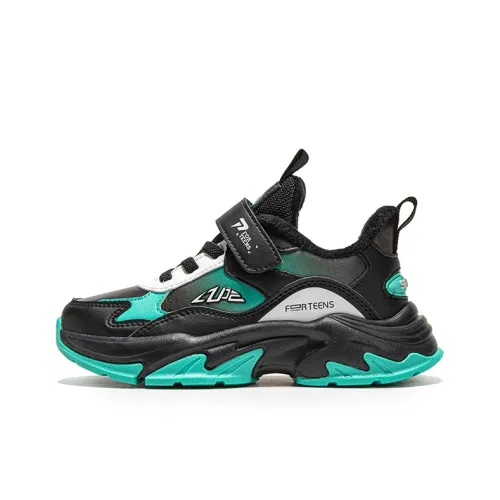7 PE противоскользящая устойчивая к истиранию детская хлопковая обувь черный бирюзовый 2025 для подростков