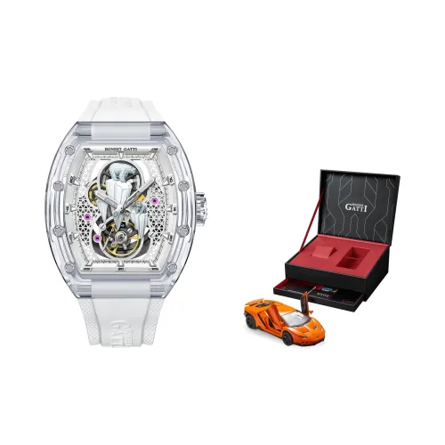 BONEST GATTI Polar Bear Series Автоматический механический механизм Часы Унисекс Черепный циферблат