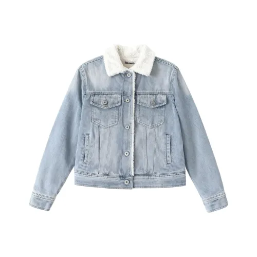 XGXR Светло-синие Женские Джинсовые Куртки