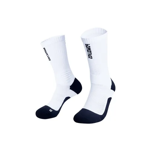 Powolves 2023 Летние носки унисекс 1 упаковка белый черный