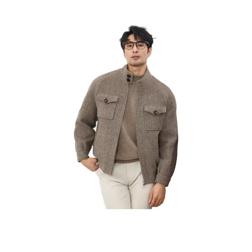 JIMU Кофе Мужское Пальто