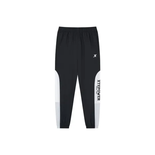 XTEP Чисто черный Унисекс Детские Быстросохнущие Брюки