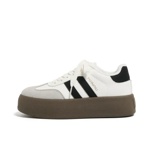 HUANQIU Высота Увеличивающие Устойчивые к Износу Легкие Противоскользящие Низкие Кроссовки для Скейтбординга Женские