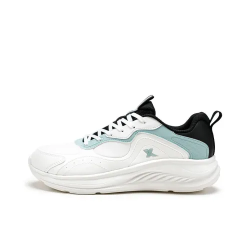 XTEP Водонепроницаемый и Износостойкий Низкий Топ Повседневные Беговые Кроссовки Мужские Парус Белый Опал Синий Черный