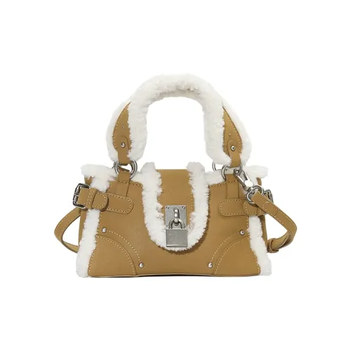 URBAN REVIVO Сумка из синтетической кожи стандартная женская имбирно-желтая