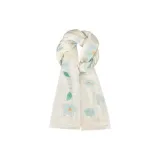 Зелёный лист, синий цветок