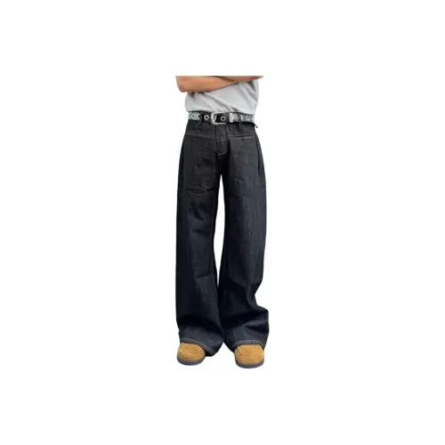 LEONBINNO Черные Унисекс Джинсы