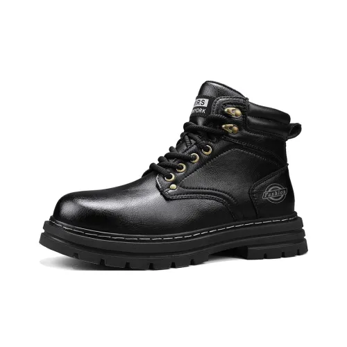 QIUTEXIONG Устойчивые к истиранию противоскользящие анти-KICK высокие детские кожаные сапоги 2025 для подростков