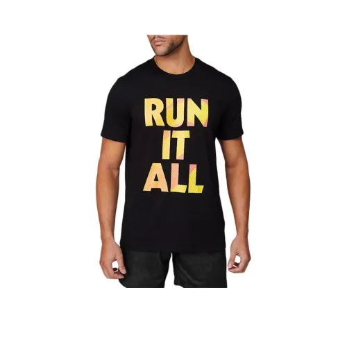 Asics RUN IT ALL Черные Мужские Футболки