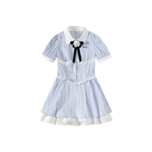 YINLEI Короткое платье с короткими рукавами женское