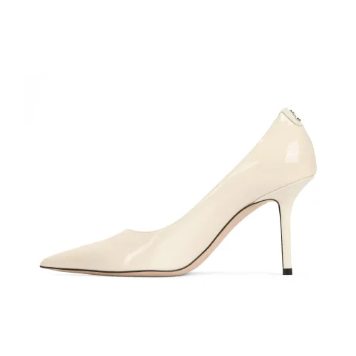 Jimmy Choo LOVE Низкий каблук Высокий каблук 8,5 см Женский Молочный Белый