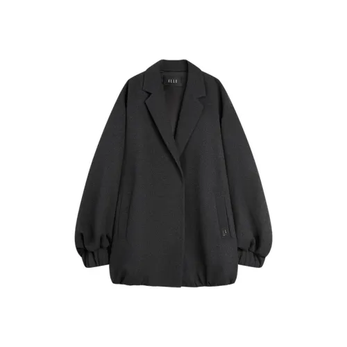 ELLE Темно-серый женский пальто