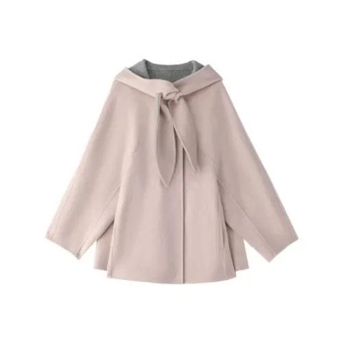 EMDPN Розовое Женское Пальто