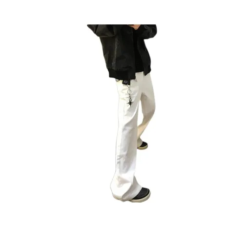 GMTK Белый Полуэластичный Пояс Мужские Джинсы