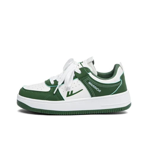 Warrior Аbrasion Resistant Дышащие Низкие Кроссовки для Скейтбординга Унисекс Зеленый Белый