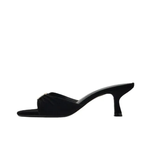 MANGO Шлепанцы Женские Черные