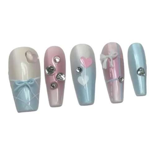 OUYUJI Морская соль Леопард Бабочка Кошачий глаз Мягкий Стиль Оригинальный дизайн Handcrafted False Nail Pure Desire