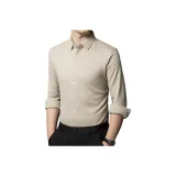 Бежевый абрикос [с флисовой подкладкой] рубашка