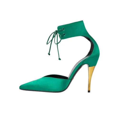 GUCCI Узкий каблук Высокие каблуки Женские Зеленый