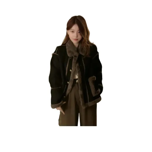 LANGQING Черный Женский пуховик