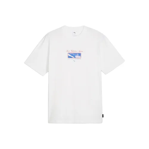 PUMA Белая Мужская Футболка