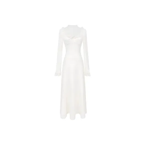 TIBINB Длинное платье с длинными рукавами женское