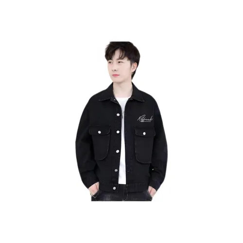 TONYBEAR Washed Turn-Collar Jackets Men's