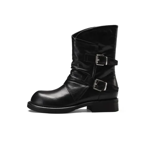 H YXIANG Короткие ботинки с пряжками для женщин