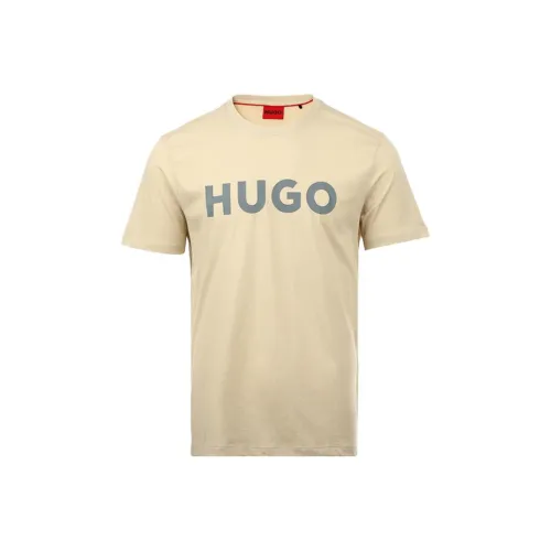 Hugo Boss SS25 T Рубашка Мужская Светло-Желтая