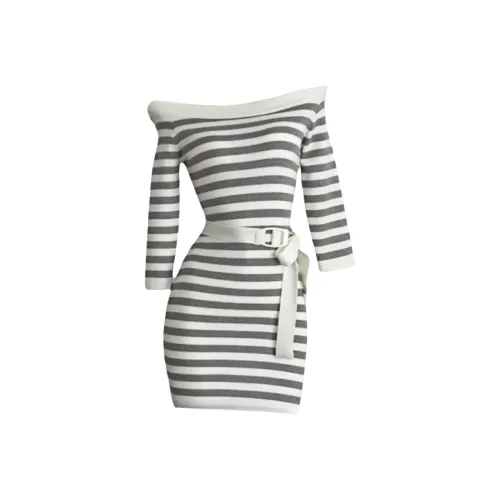 TSKIU Длинное платье с длинными рукавами женское