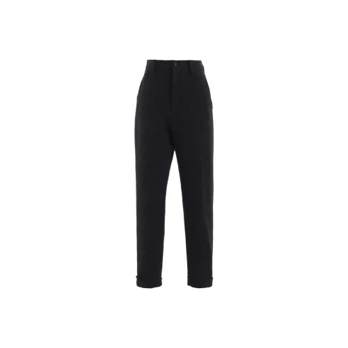 Yohji Yamamoto Femme FW25 Твид CLOTH С подворотом Подол Брюки Повседневные Брюки Женские