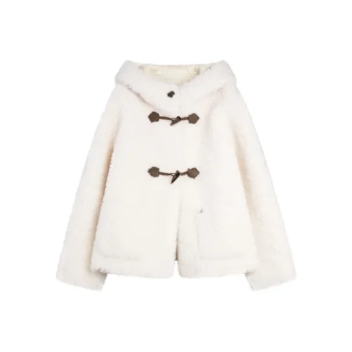 ELLE Белый Женские Бархатные Куртки