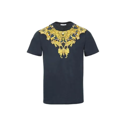 VERSACE T-рубашка мужская темно-синяя