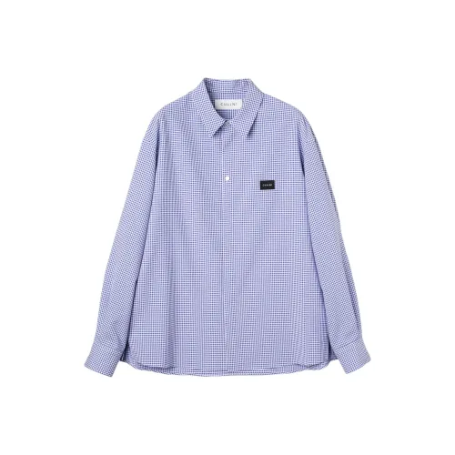 CULLNI Fw25 GINGHAM Check Передняя часть FLY Вышивка Патч Рубашка Унисекс