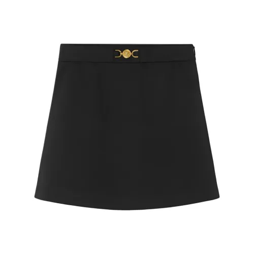 VERSACE Однотонный Умеренный Юбка Детский Черный