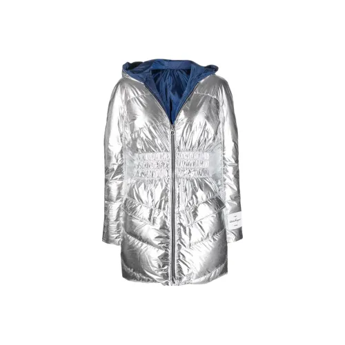 Ferragamo Серебряные Женские Объёмные Куртки (Пуфы)