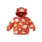 Красный с принтом