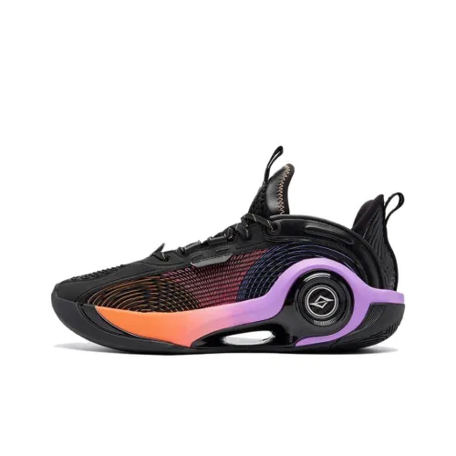 QIAODAN Амортизаторы Shock Slip-Resistant Низкие Баскетбольные Кроссовки Мужские Черные