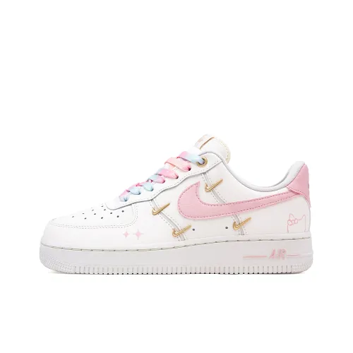 Nike Air Force 1 Romantic Waltz Амортизация Износостойкий Низкий Топ Скейтборд Кроссовки Женские Белые Розовые