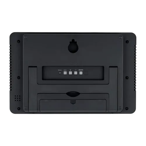 CASIO Радиоконтролируемые Механические Настольные Часы из Смолы Унисекс Серого цвета