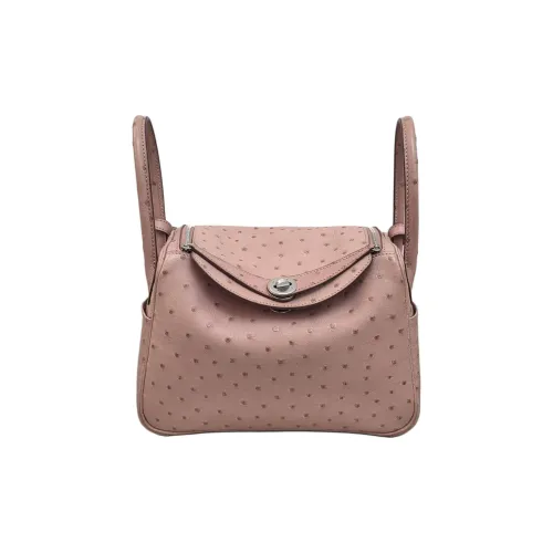 HERMES Lindy Clemence Коровья кожа Сумка Женская Керамика Любовь Розовый