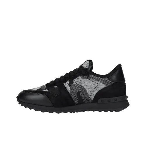 Valentino Rockrunner Устойчивый к истиранию Дышащий Легкий Низкий Топ Повседневная Обувь Мужская Черная