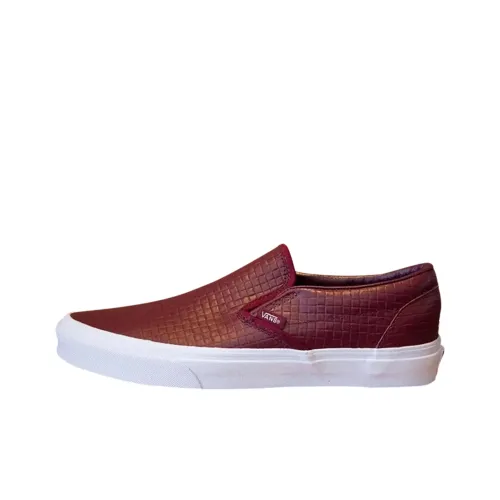 Vans CLASSIC Slip-On Скейтборд Кроссовки Унисекс Красный