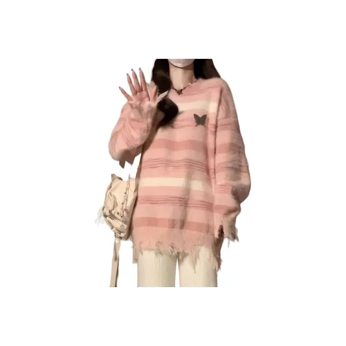 OURUOKE Розовый Женский Трикотаж