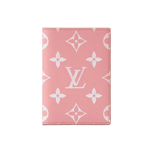 LOUIS VUITTON Кожа Паспортный Холдер Мужской Розовый