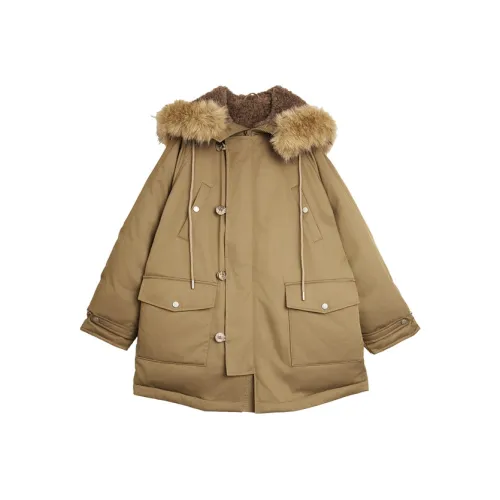 ELLE Army Green Женские Пуховики