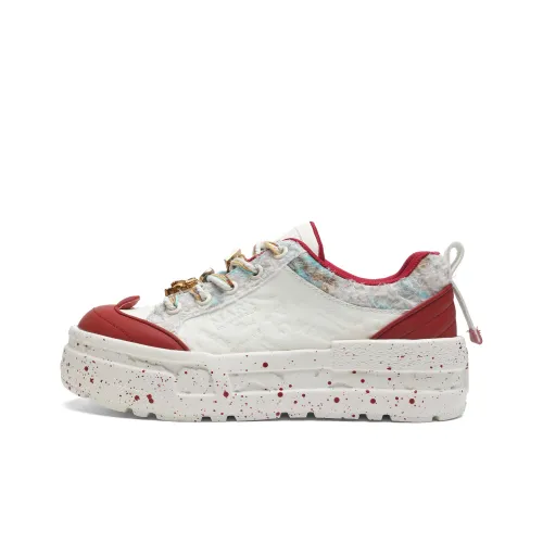 FAIRWHALE Повседневная обувь Мужская Белый Красный