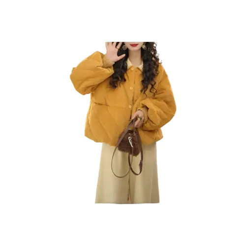 PAZZO Желтый Женские пуховики